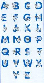 Stencil Ease Sign Language Alphabet Stencil Set (Model Cs-20)